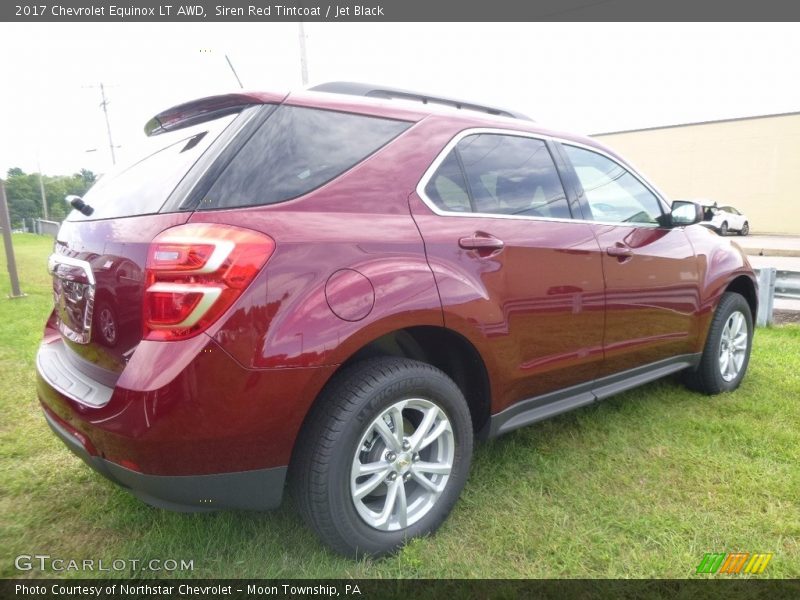 Siren Red Tintcoat / Jet Black 2017 Chevrolet Equinox LT AWD