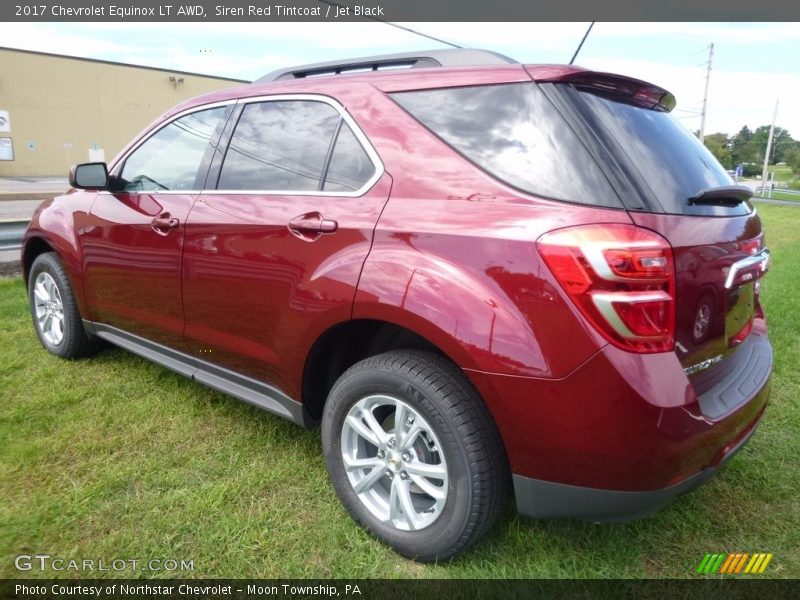 Siren Red Tintcoat / Jet Black 2017 Chevrolet Equinox LT AWD