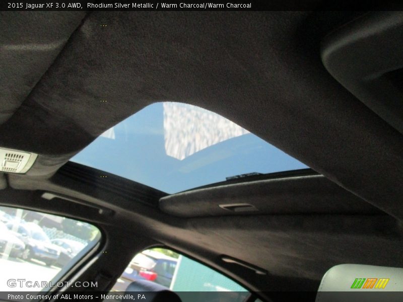 Rhodium Silver Metallic / Warm Charcoal/Warm Charcoal 2015 Jaguar XF 3.0 AWD