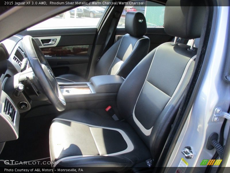 Rhodium Silver Metallic / Warm Charcoal/Warm Charcoal 2015 Jaguar XF 3.0 AWD