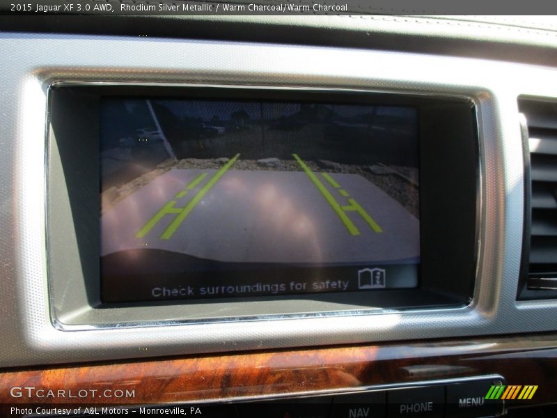Rhodium Silver Metallic / Warm Charcoal/Warm Charcoal 2015 Jaguar XF 3.0 AWD