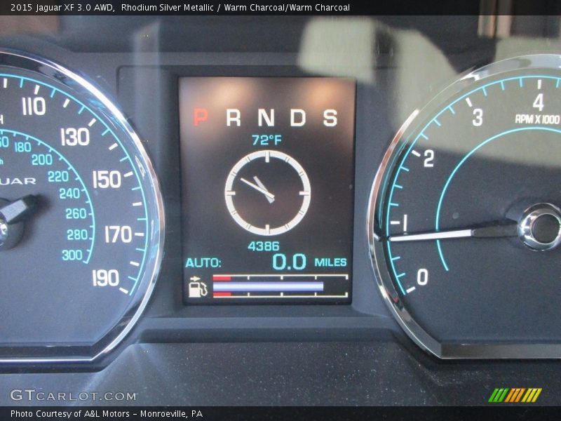 Rhodium Silver Metallic / Warm Charcoal/Warm Charcoal 2015 Jaguar XF 3.0 AWD