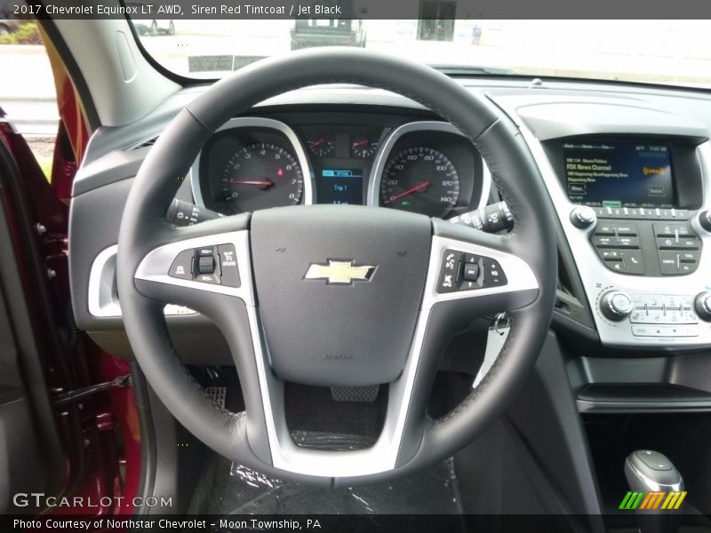 Siren Red Tintcoat / Jet Black 2017 Chevrolet Equinox LT AWD