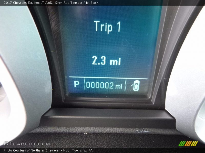 Siren Red Tintcoat / Jet Black 2017 Chevrolet Equinox LT AWD