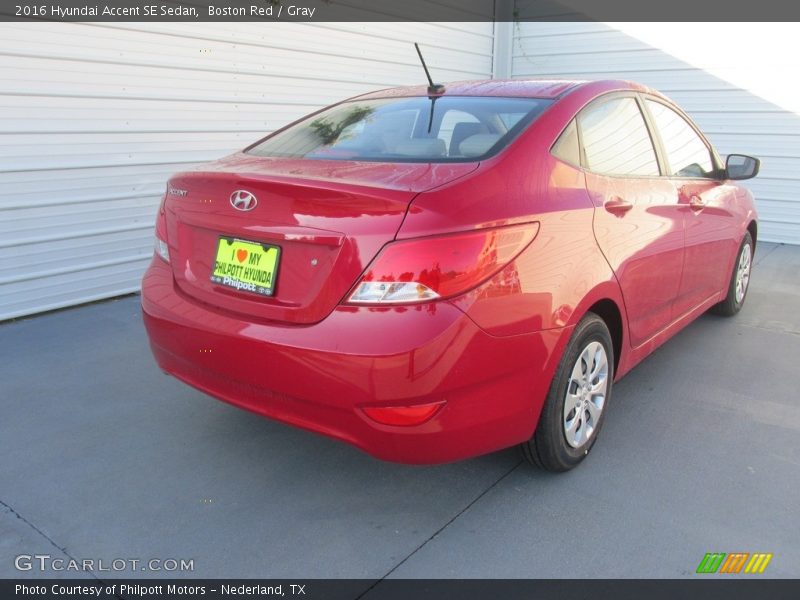 Boston Red / Gray 2016 Hyundai Accent SE Sedan