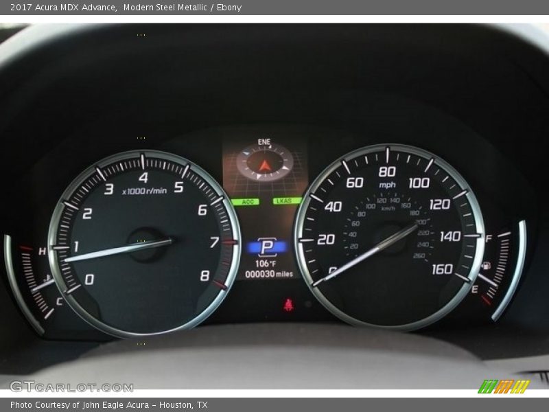 Modern Steel Metallic / Ebony 2017 Acura MDX Advance