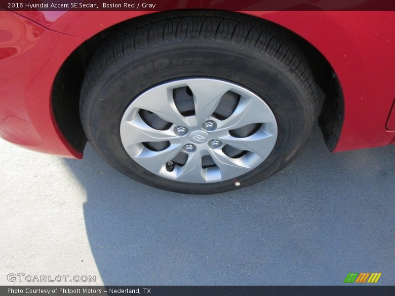 Boston Red / Gray 2016 Hyundai Accent SE Sedan