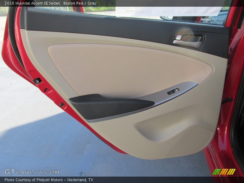 Boston Red / Gray 2016 Hyundai Accent SE Sedan