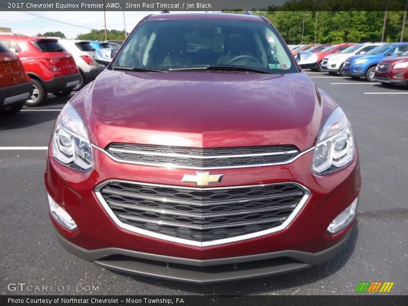Siren Red Tintcoat / Jet Black 2017 Chevrolet Equinox Premier AWD
