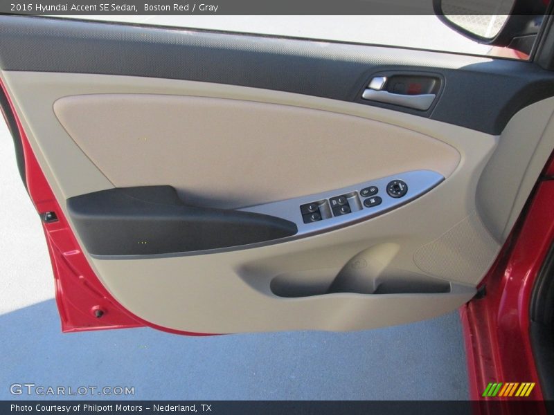 Boston Red / Gray 2016 Hyundai Accent SE Sedan