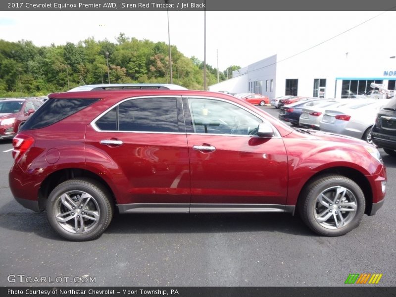 Siren Red Tintcoat / Jet Black 2017 Chevrolet Equinox Premier AWD