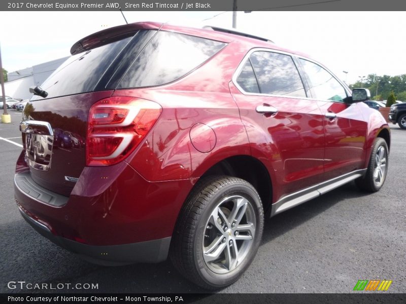 Siren Red Tintcoat / Jet Black 2017 Chevrolet Equinox Premier AWD