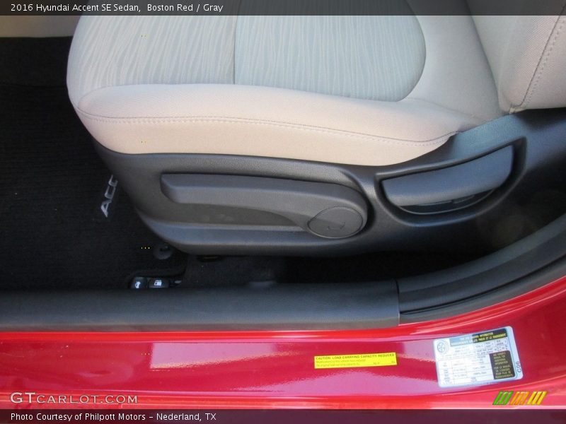Boston Red / Gray 2016 Hyundai Accent SE Sedan