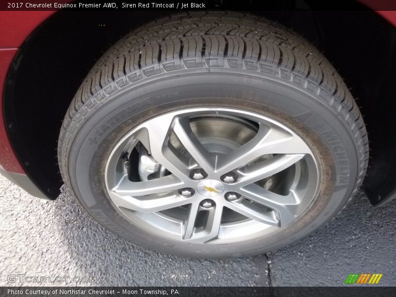 Siren Red Tintcoat / Jet Black 2017 Chevrolet Equinox Premier AWD