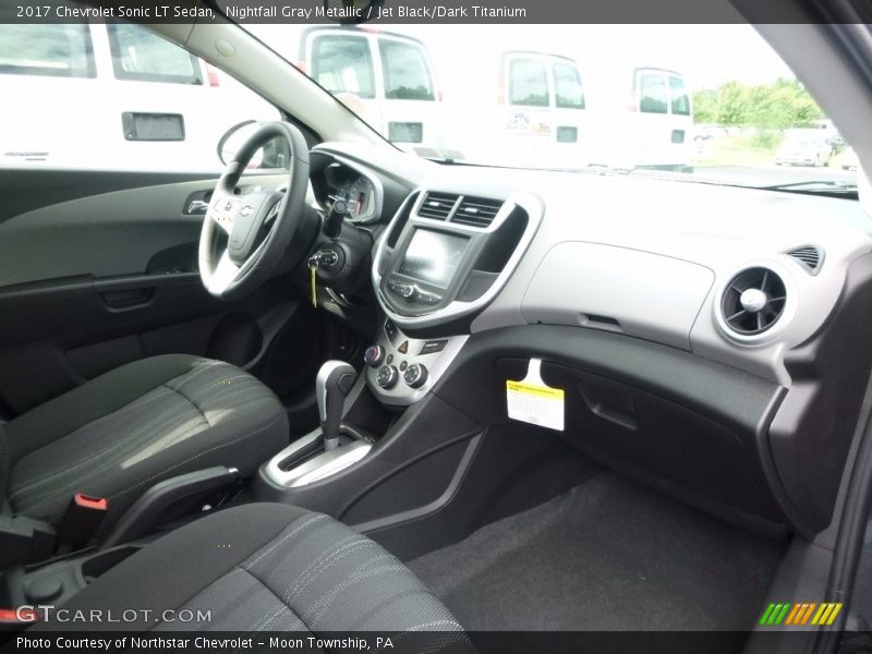 Nightfall Gray Metallic / Jet Black/Dark Titanium 2017 Chevrolet Sonic LT Sedan