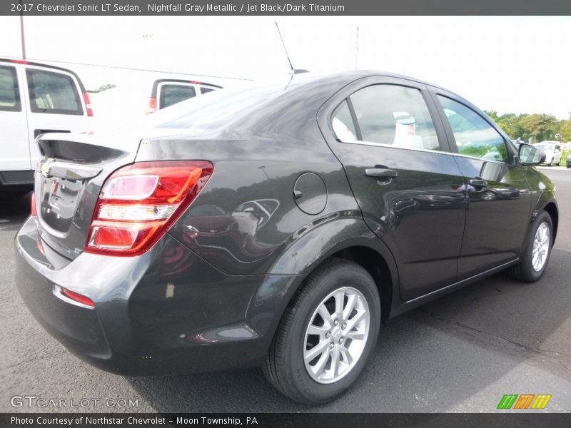 Nightfall Gray Metallic / Jet Black/Dark Titanium 2017 Chevrolet Sonic LT Sedan