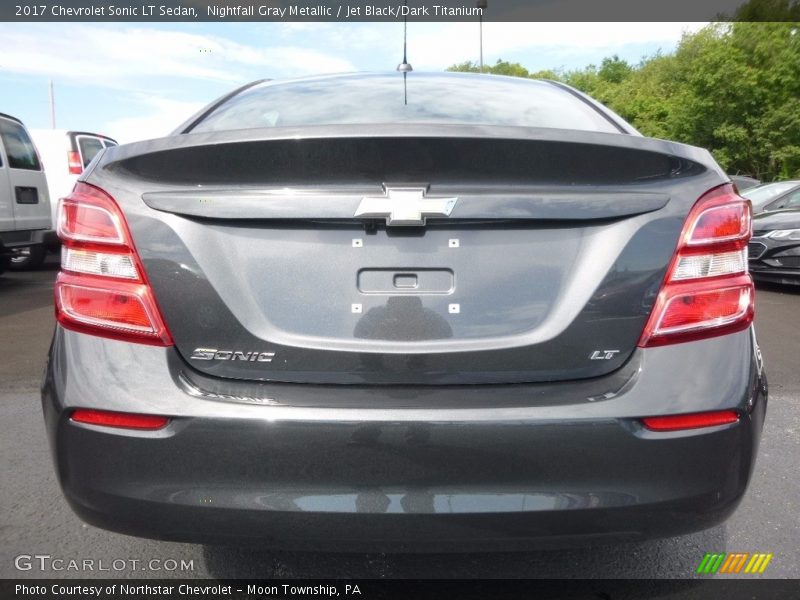 Nightfall Gray Metallic / Jet Black/Dark Titanium 2017 Chevrolet Sonic LT Sedan