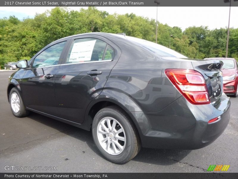 Nightfall Gray Metallic / Jet Black/Dark Titanium 2017 Chevrolet Sonic LT Sedan