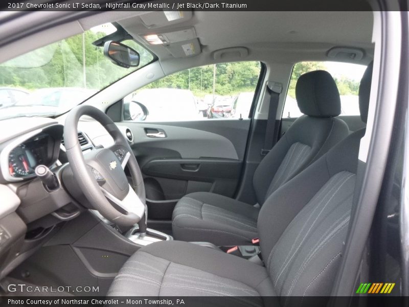 Nightfall Gray Metallic / Jet Black/Dark Titanium 2017 Chevrolet Sonic LT Sedan