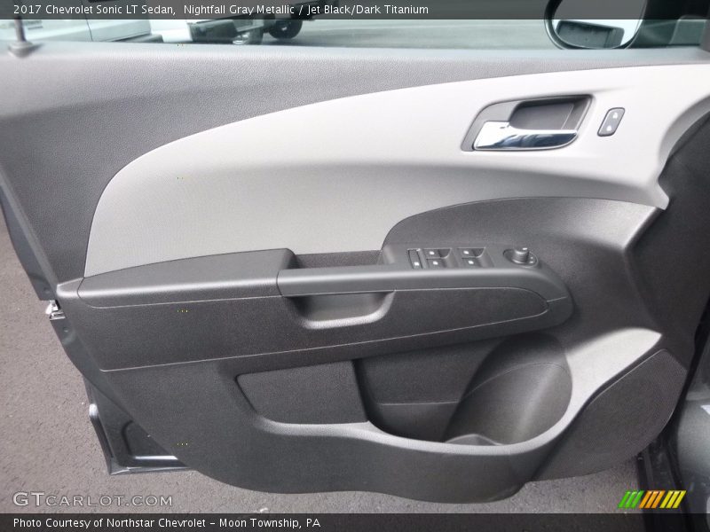 Nightfall Gray Metallic / Jet Black/Dark Titanium 2017 Chevrolet Sonic LT Sedan
