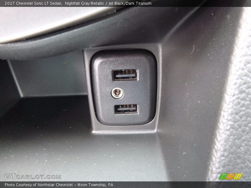 Nightfall Gray Metallic / Jet Black/Dark Titanium 2017 Chevrolet Sonic LT Sedan