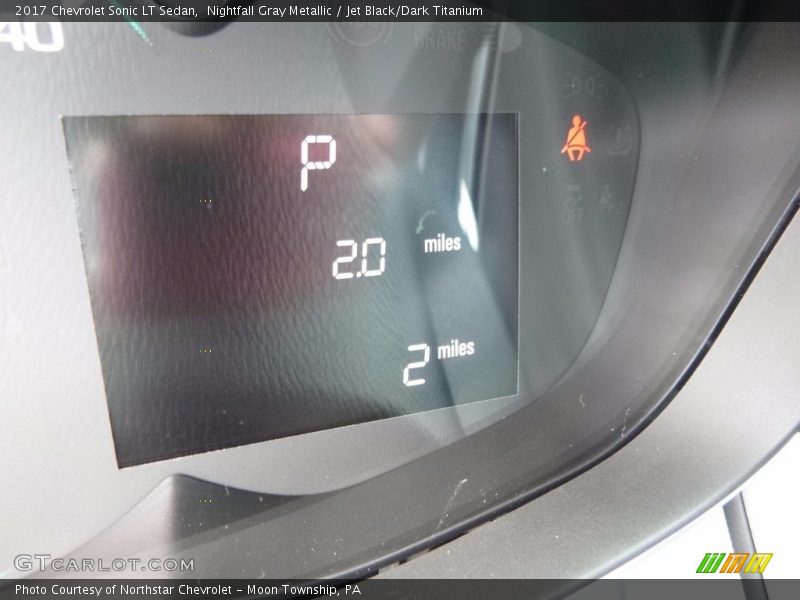 Nightfall Gray Metallic / Jet Black/Dark Titanium 2017 Chevrolet Sonic LT Sedan
