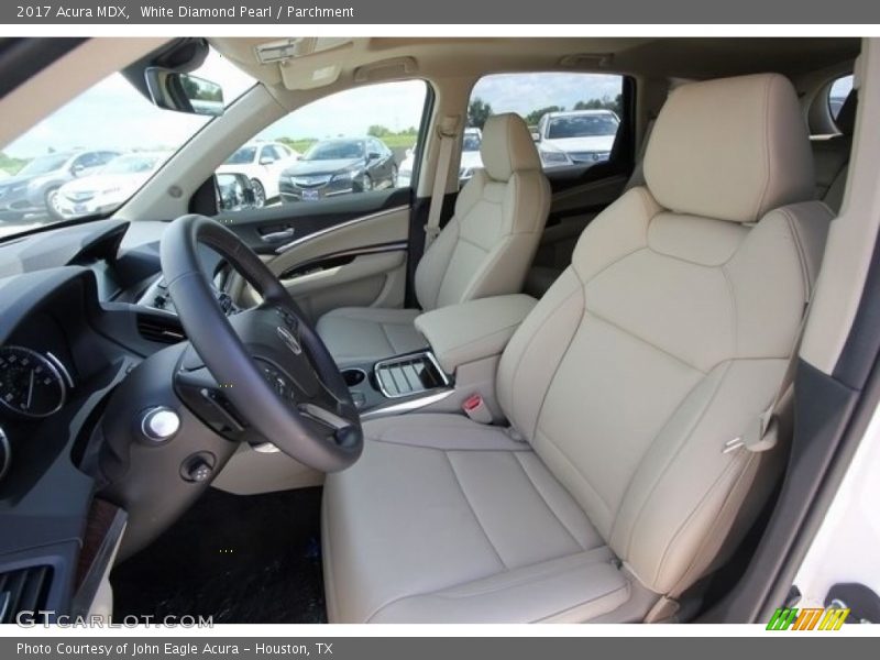 Front Seat of 2017 MDX 