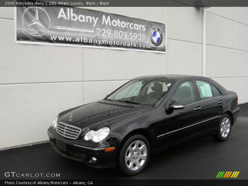 Black / Black 2006 Mercedes-Benz C 280 4Matic Luxury