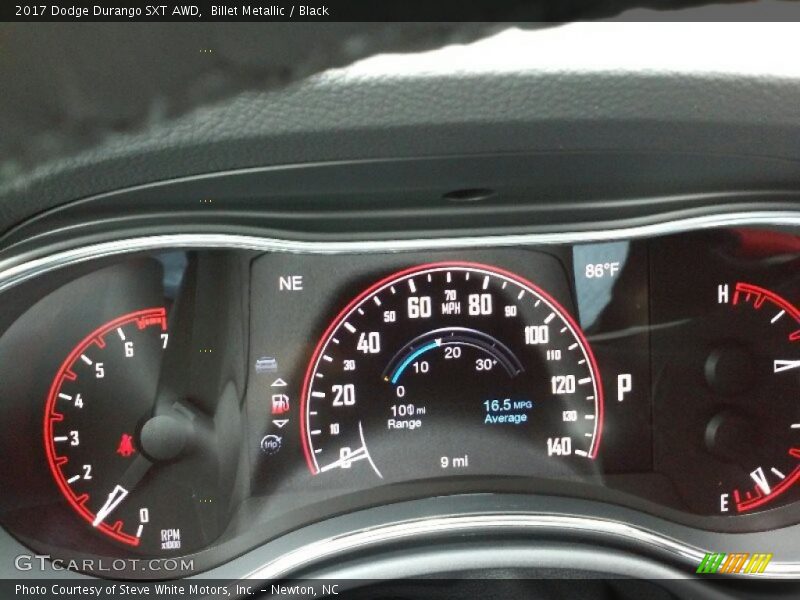 Billet Metallic / Black 2017 Dodge Durango SXT AWD