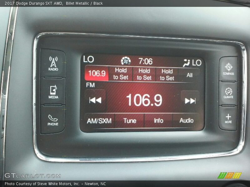 Billet Metallic / Black 2017 Dodge Durango SXT AWD
