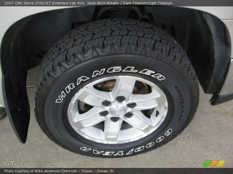Silver Birch Metallic / Dark Titanium/Light Titanium 2007 GMC Sierra 1500 SLT Extended Cab 4x4