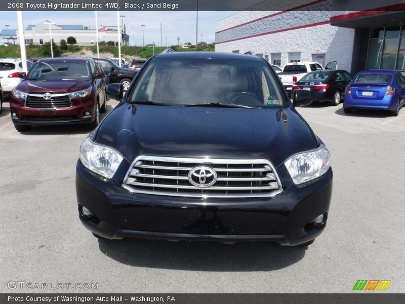 Black / Sand Beige 2008 Toyota Highlander Limited 4WD