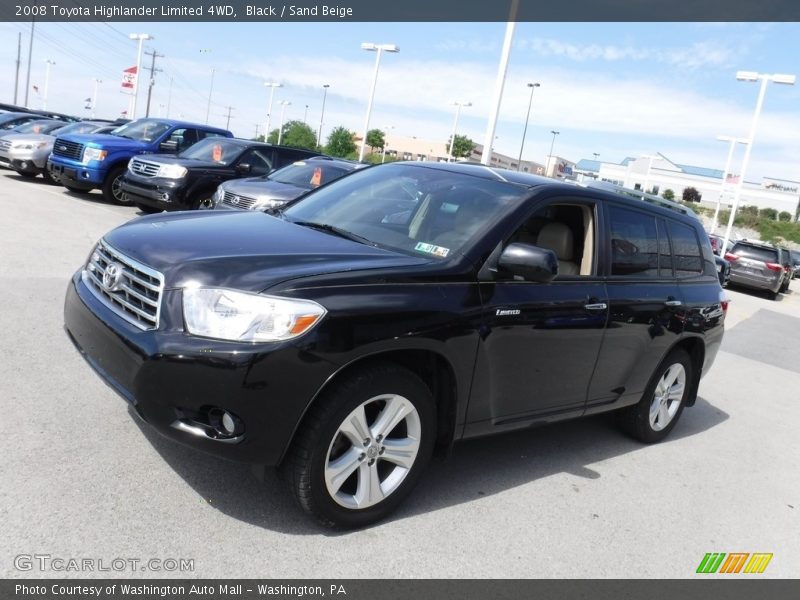 Black / Sand Beige 2008 Toyota Highlander Limited 4WD