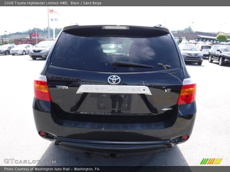 Black / Sand Beige 2008 Toyota Highlander Limited 4WD