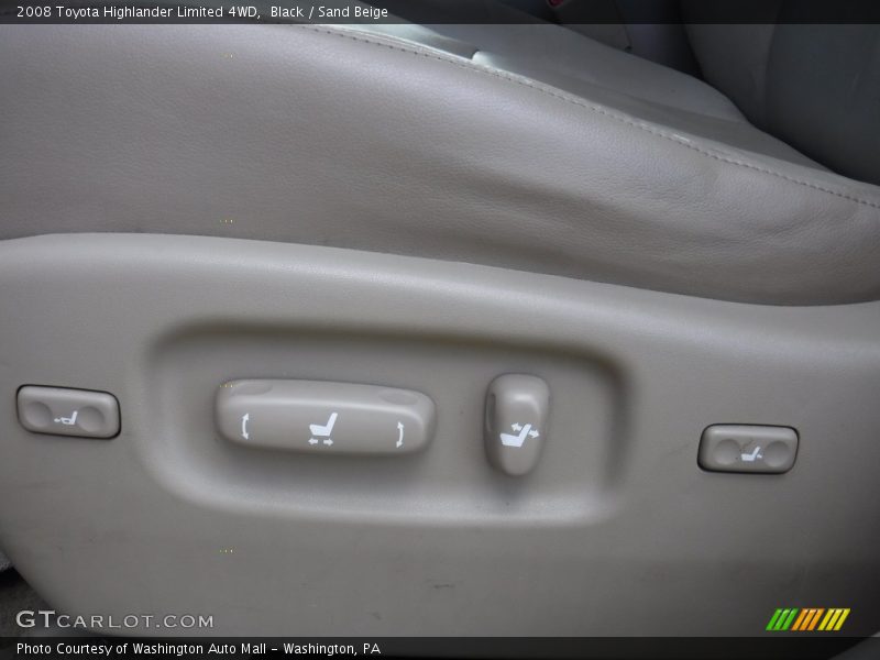 Black / Sand Beige 2008 Toyota Highlander Limited 4WD