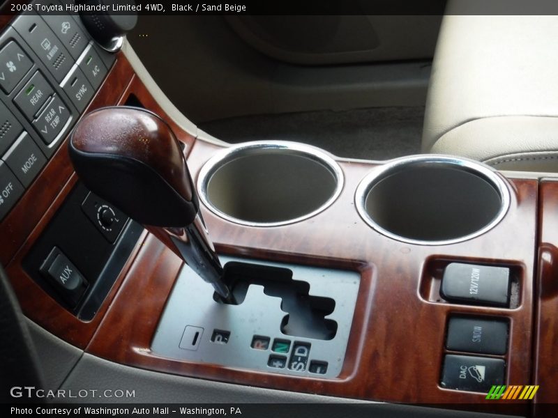 Black / Sand Beige 2008 Toyota Highlander Limited 4WD