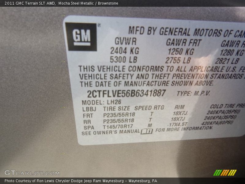 Mocha Steel Metallic / Brownstone 2011 GMC Terrain SLT AWD