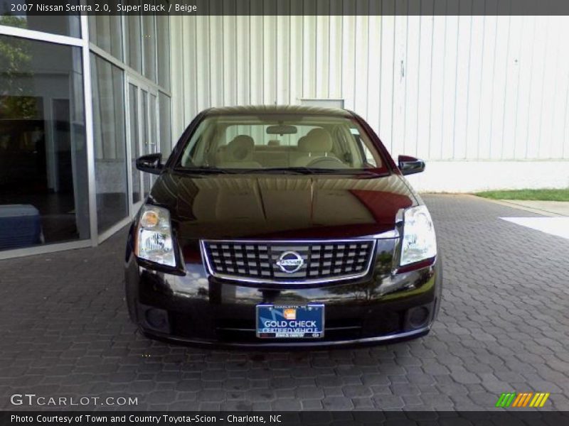 Super Black / Beige 2007 Nissan Sentra 2.0