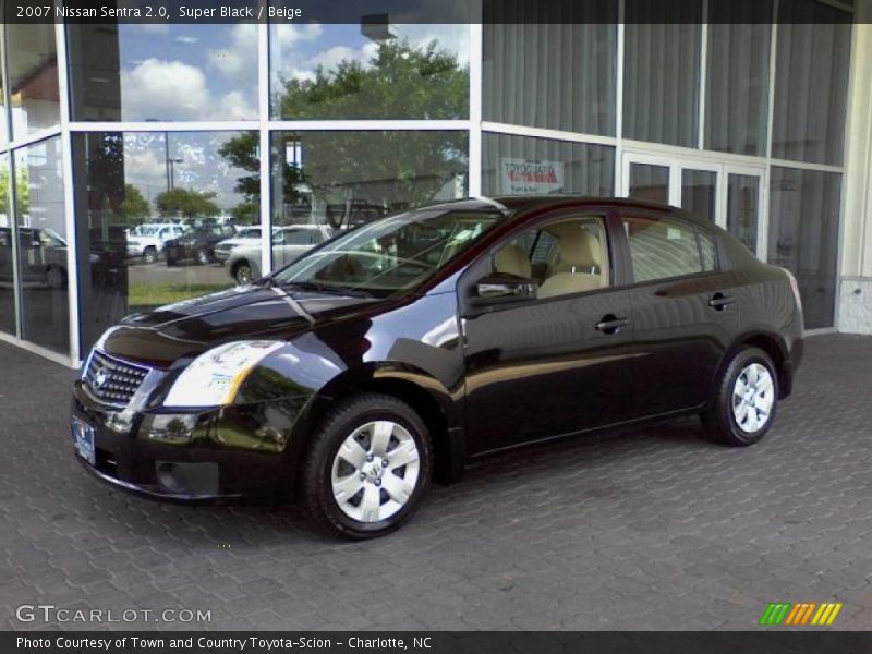 Super Black / Beige 2007 Nissan Sentra 2.0