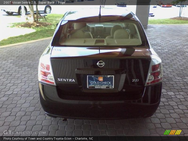 Super Black / Beige 2007 Nissan Sentra 2.0
