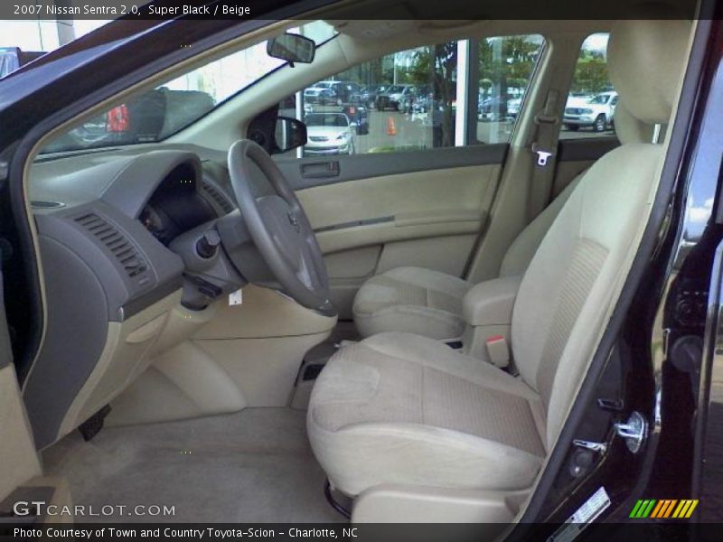 Super Black / Beige 2007 Nissan Sentra 2.0