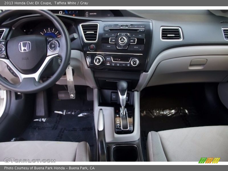 Taffeta White / Gray 2013 Honda Civic EX Coupe