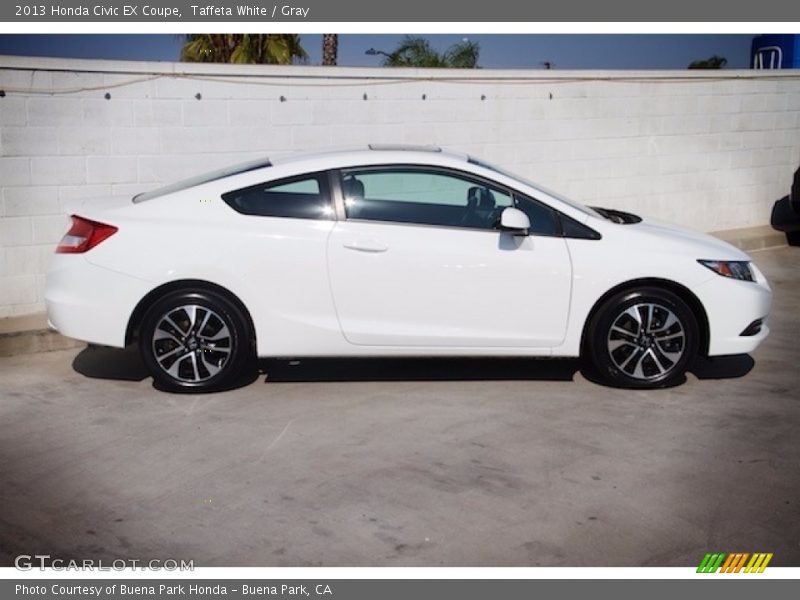 Taffeta White / Gray 2013 Honda Civic EX Coupe