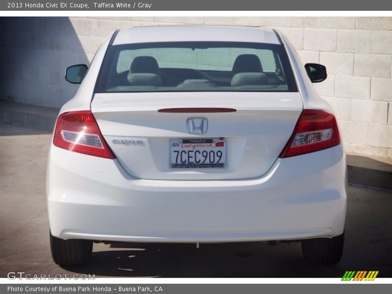 Taffeta White / Gray 2013 Honda Civic EX Coupe