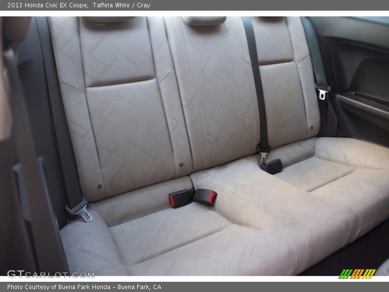 Taffeta White / Gray 2013 Honda Civic EX Coupe