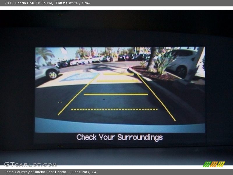 Taffeta White / Gray 2013 Honda Civic EX Coupe