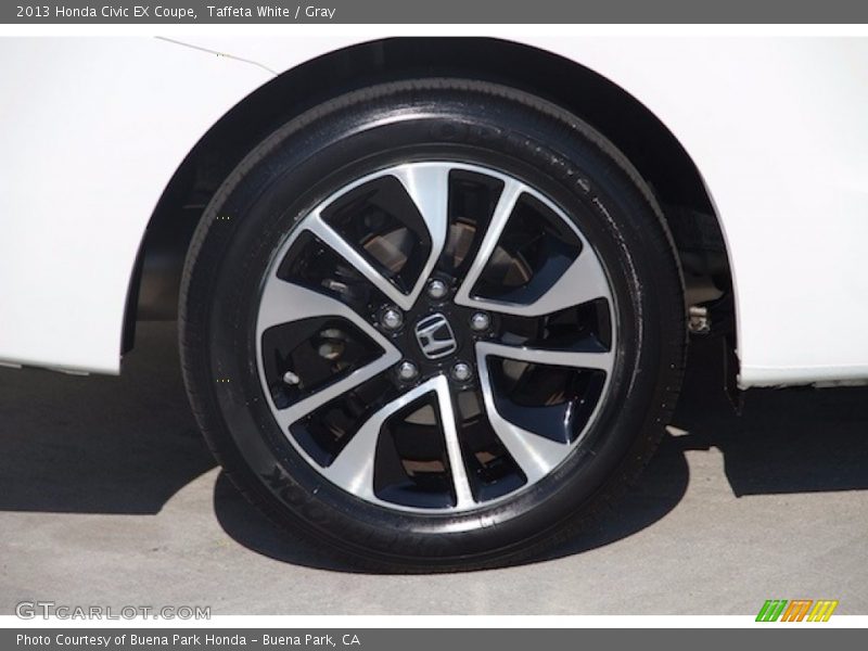 Taffeta White / Gray 2013 Honda Civic EX Coupe