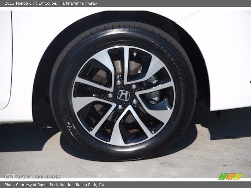 Taffeta White / Gray 2013 Honda Civic EX Coupe