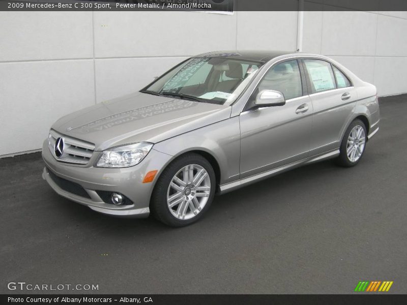 Pewter Metallic / Almond/Mocha 2009 Mercedes-Benz C 300 Sport