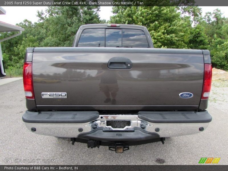 Dark Shadow Grey Metallic / Tan 2005 Ford F250 Super Duty Lariat Crew Cab 4x4